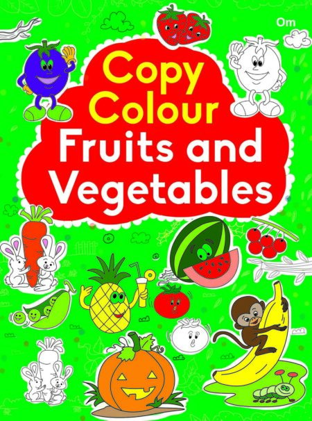 Copy Colour Fruits and Vegetables